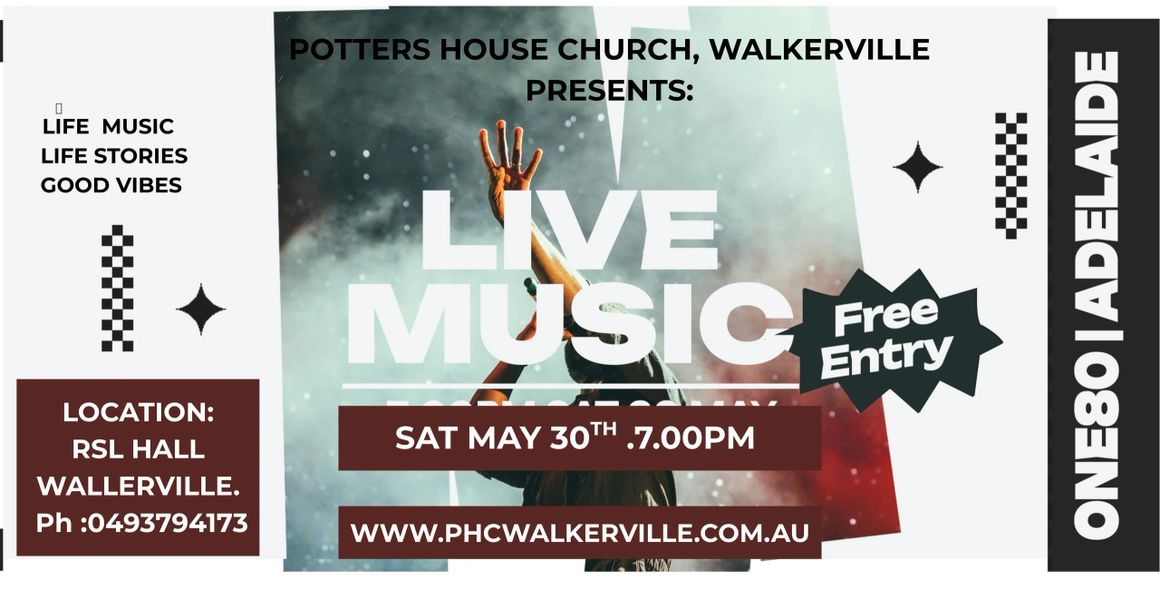 Live music event flyer
